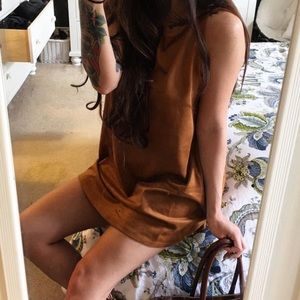 Suede Swing Dress